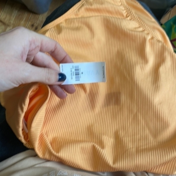 NWT Old Navy High Waisted Rib-Knit Swim Bottoms Medium - Picture 5 of 5